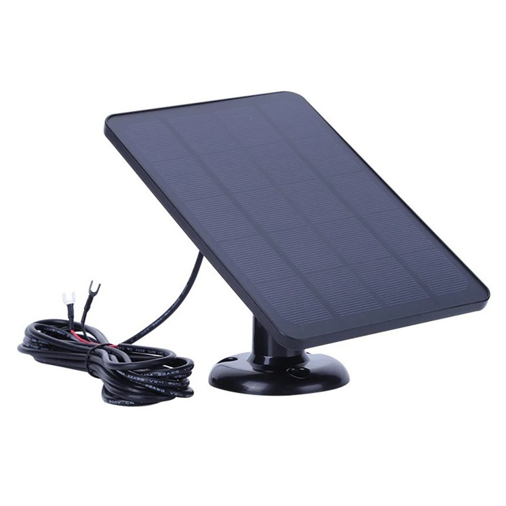 4W Solar Panel for Ring Video Doorbell 4 / 3 / 3 Plus / 2 Surveillance Smart Doorbell Charger - Black