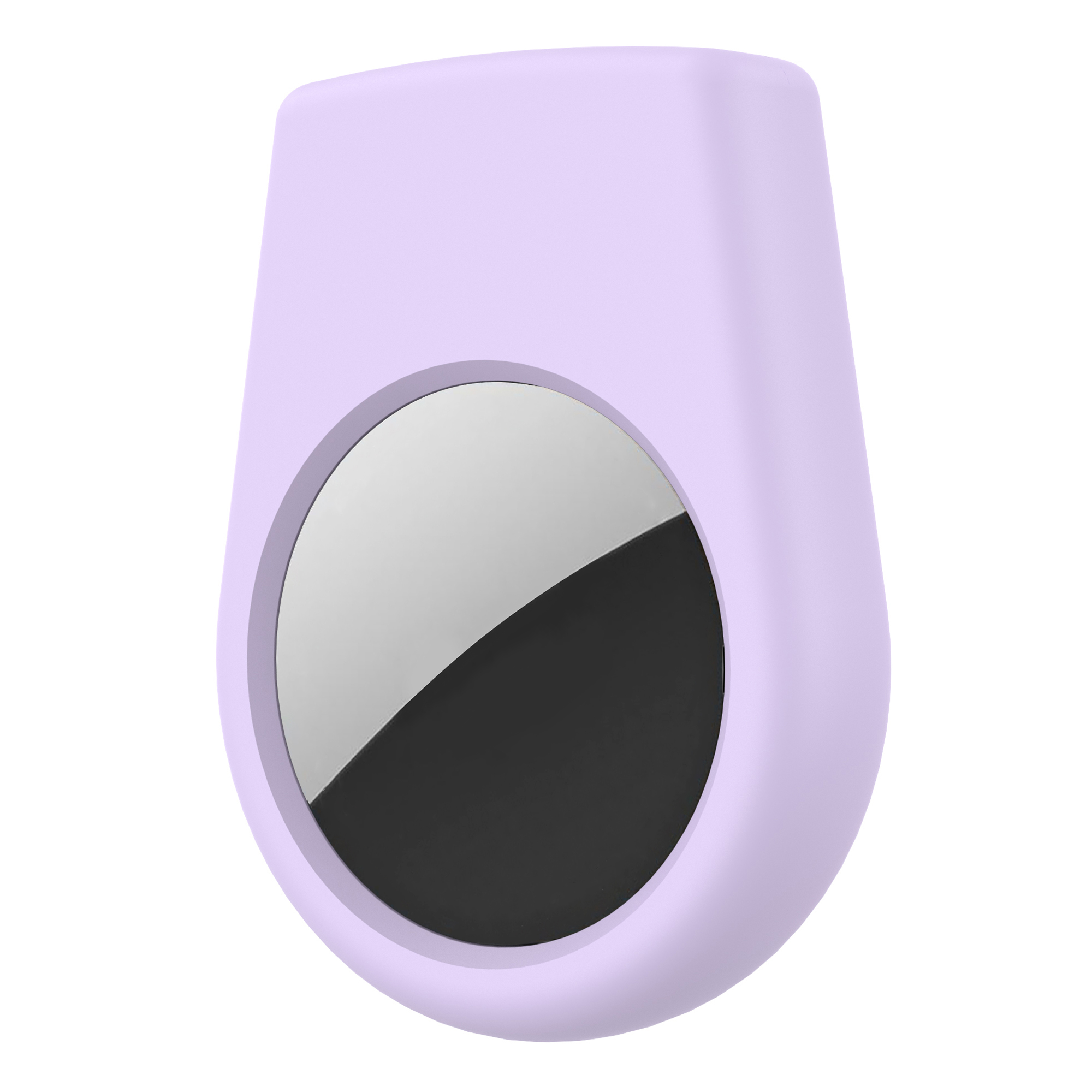 For Apple AirTag Silicone Case with Safety Pin Tracker Holder Cover for Children Elderly - Purple