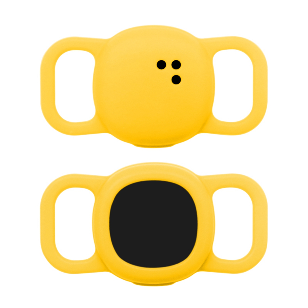 Size L Silicone Case for Tile Sticker (2024) , Pet Tracker Protective Cover - Yellow