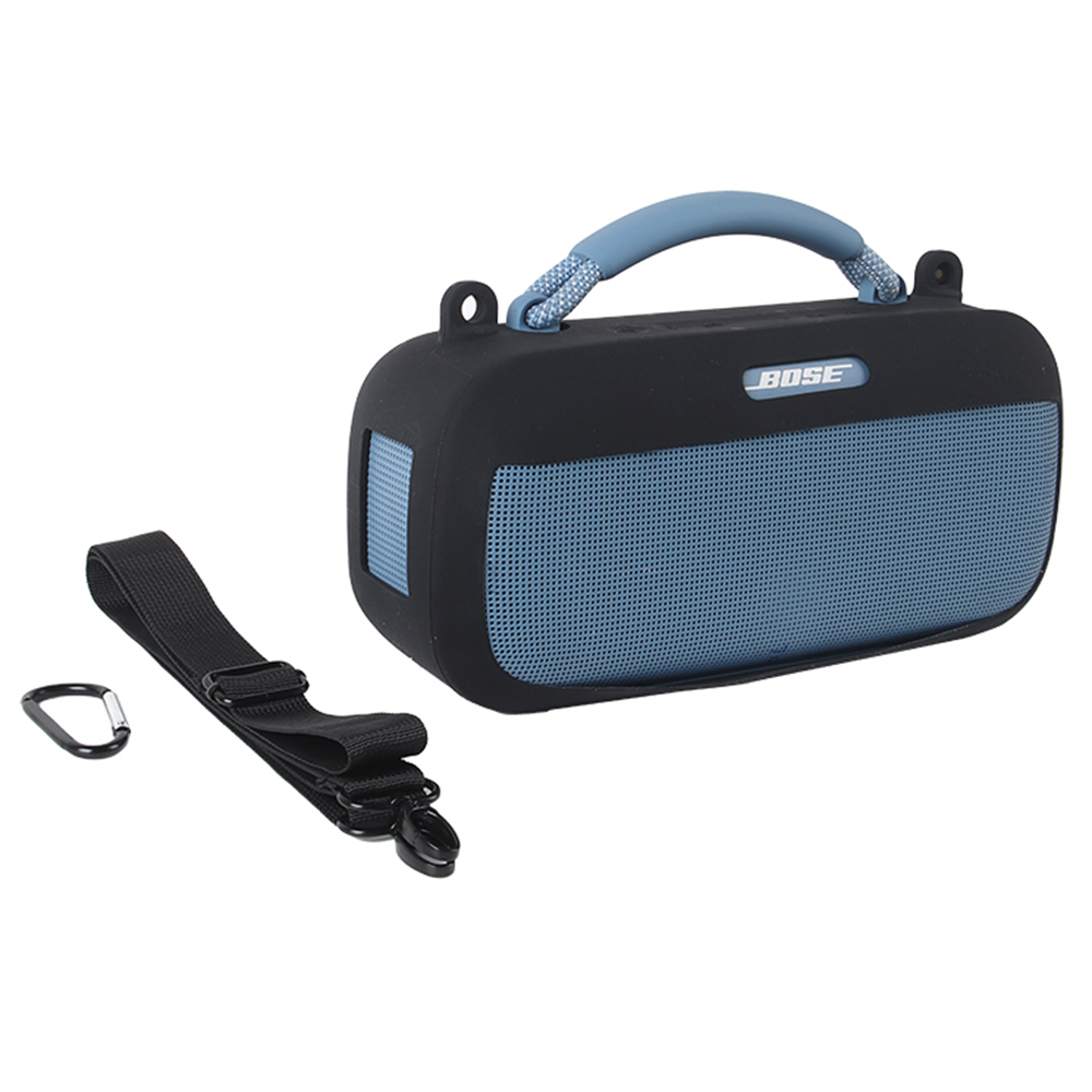 For Bose SoundLink Max Silicone Case Bluetooth-compatible Speaker Anti Scratch Protective Cover - Black