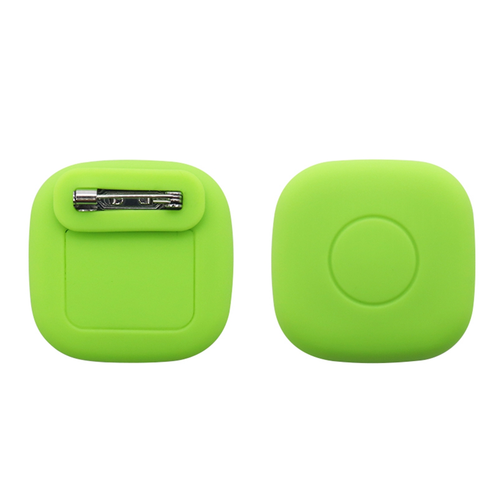 For Tile Mate (2024) Silicone Case Smart Tracker Waterproof Protective Cover Brooch Style for Children - Green