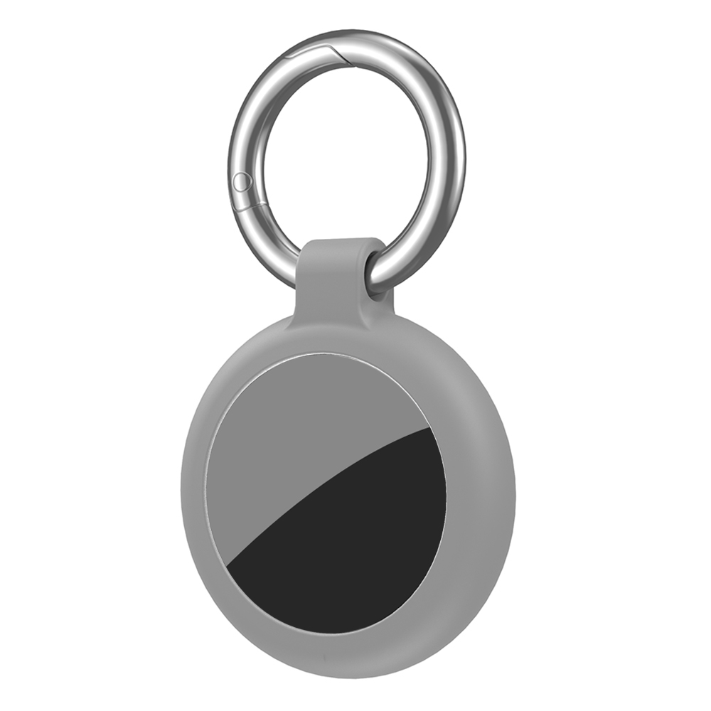 CT18 For Apple AirTag Anti Lost Tracker Magnetic Protective Case Ultra Light Waterproof TPU Cover - Grey