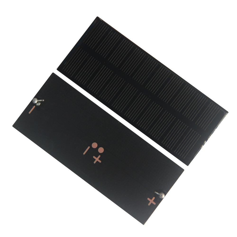 0.6W 5V Mini DIY Monocrystalline Silicon Solar Panel for Outdoor Emergency Portable Charger with Carabiner, 104 x 43.3mm
