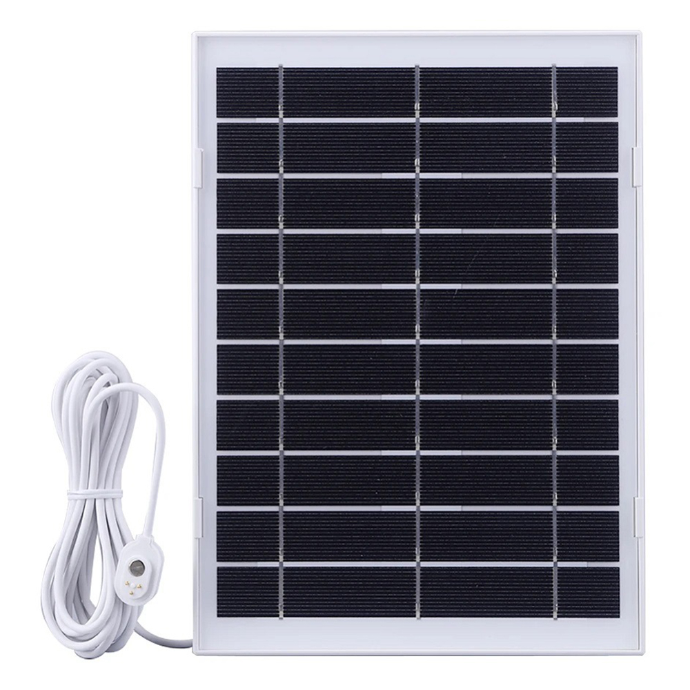 Solar Panel for Arlo Pro 4  /  Ultra 2  /  Pro 3  /  Ultra  /  Pro 5S Surveillance Camera Charger with Magnetic 3 Pin Interface - White