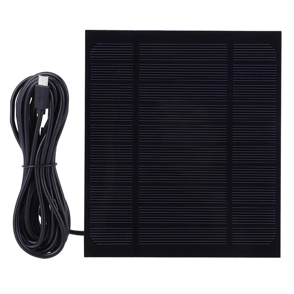 3.5W 5V Solar Panel Charger with 3m Cable for Electronic Devices High Efficiency Portable Outdoor Power Supply - Micro Port