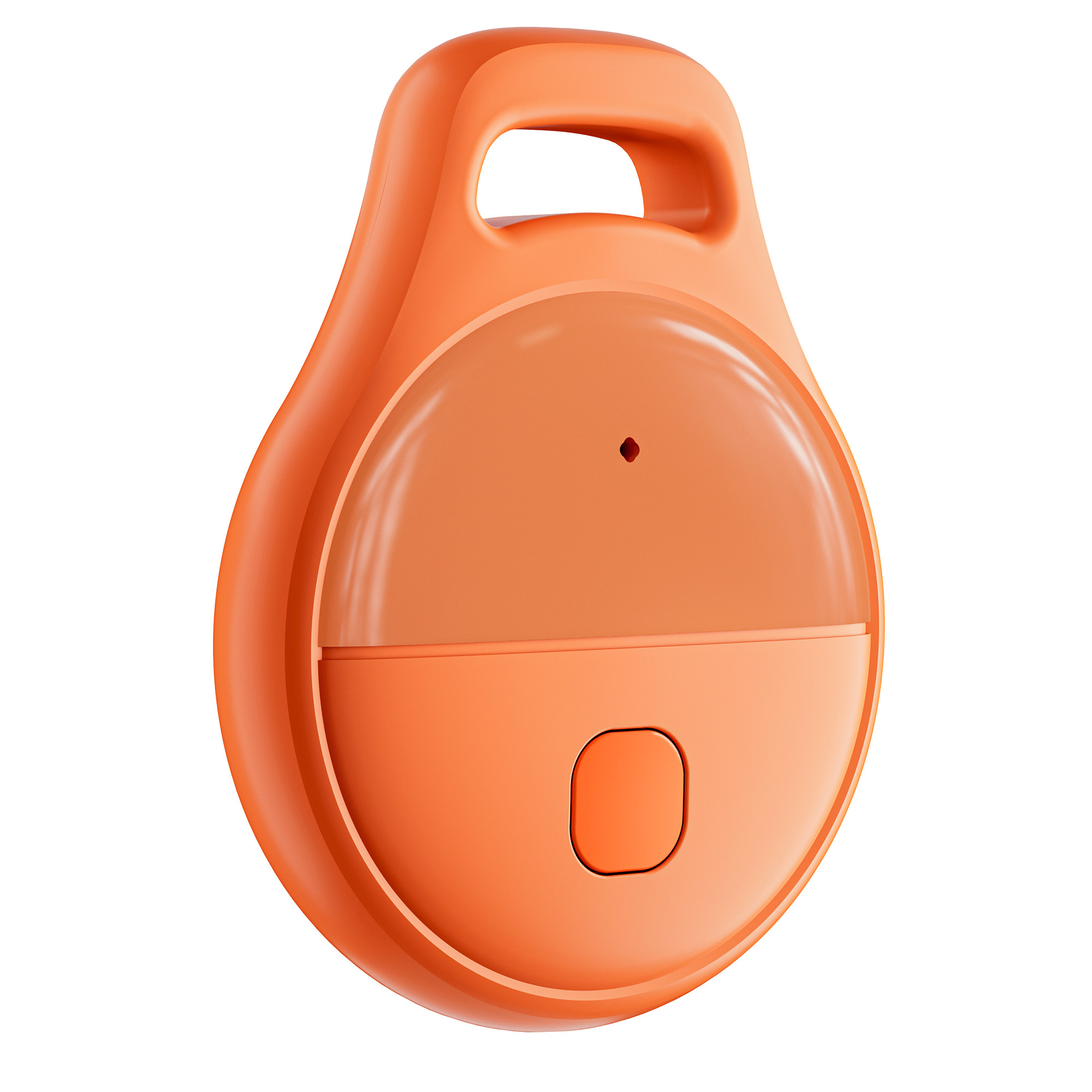 JHX05 IP65 Waterproof Multi User Item Keychain Tracker 7-Day Movement History Finder for iOS Only - Orange