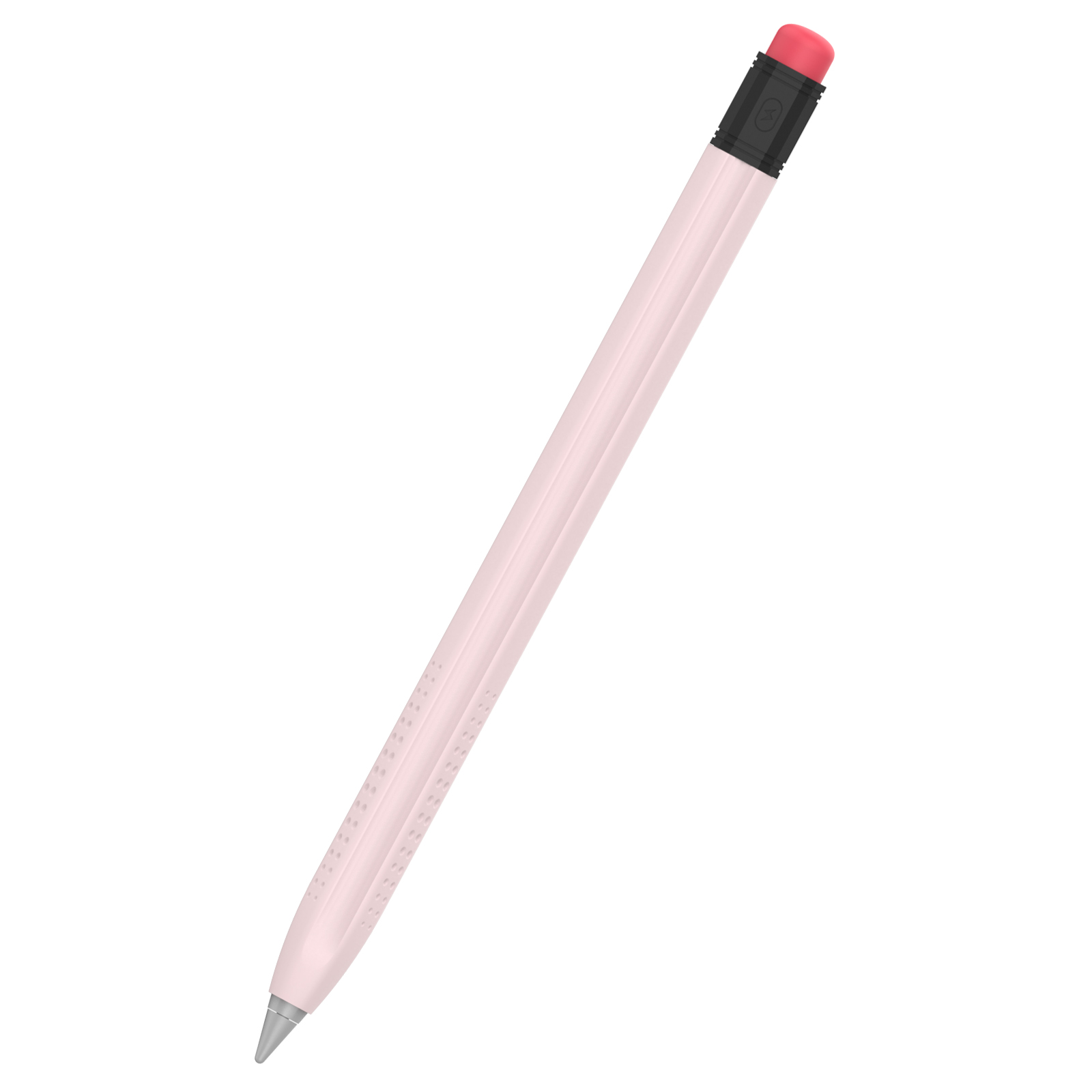 AHASTYLE PT114-C Slim Stylus Case For Huawei M-Pencil 3rd Generation / 2nd Generation / 1st Generation , Shockproof Anti Slip Cover - Pink + Black Cap