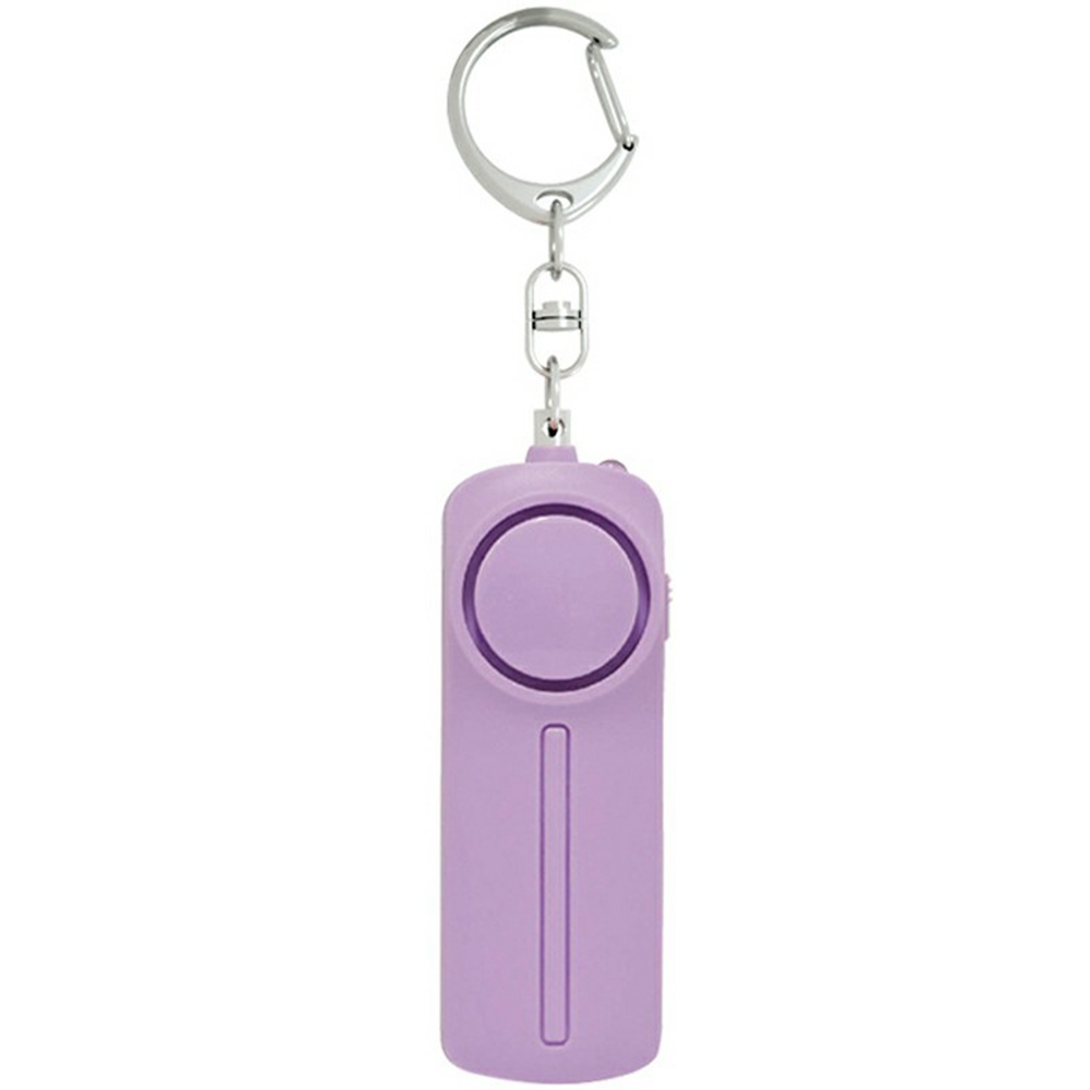 AF-9400 130dB Personal Alarm Self Defense Safety Keychain for Women Emergency Siren Built In LED Flashlight - Purple