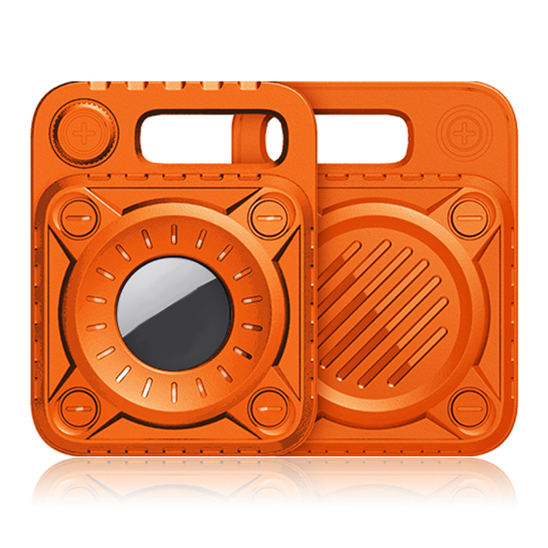 

Punk Style TPU Cover Case for Apple AirTag - Orange, AirTag