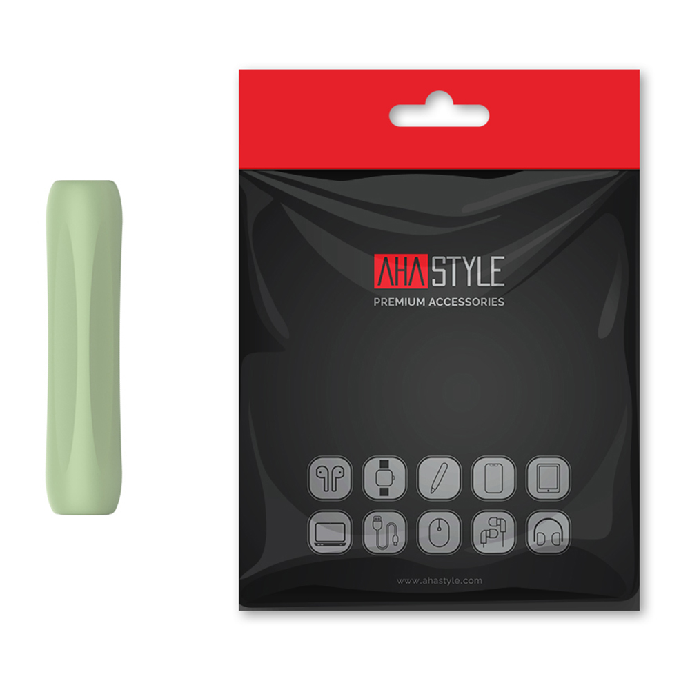 AHASTYLE PT113-1 Silicone Case for Apple Pencil (2nd Generation)  /  Pencil (1st Generation) Grip Sleeve Stylus Protective Cover - Green