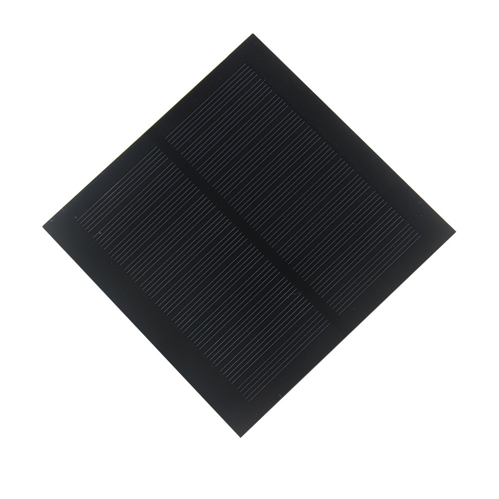 1.3W 5.5V Monocrystalline Silicon PET Laminated DIY Solar Panel for 3.7V-5V Battery Charging - 98 X 98mm