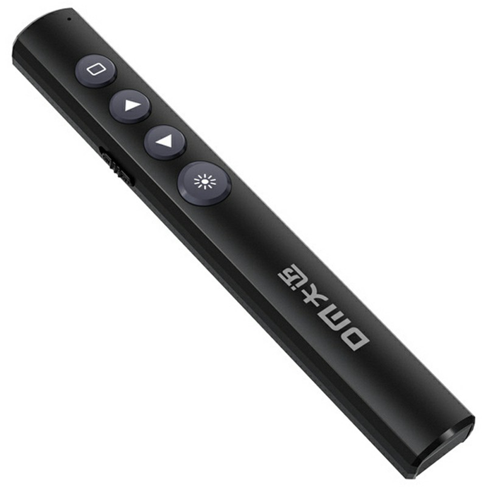 DM PT001S Wireless PPT Presentation Remote Control Pen Laser Pointer Hyperlink Function - Black