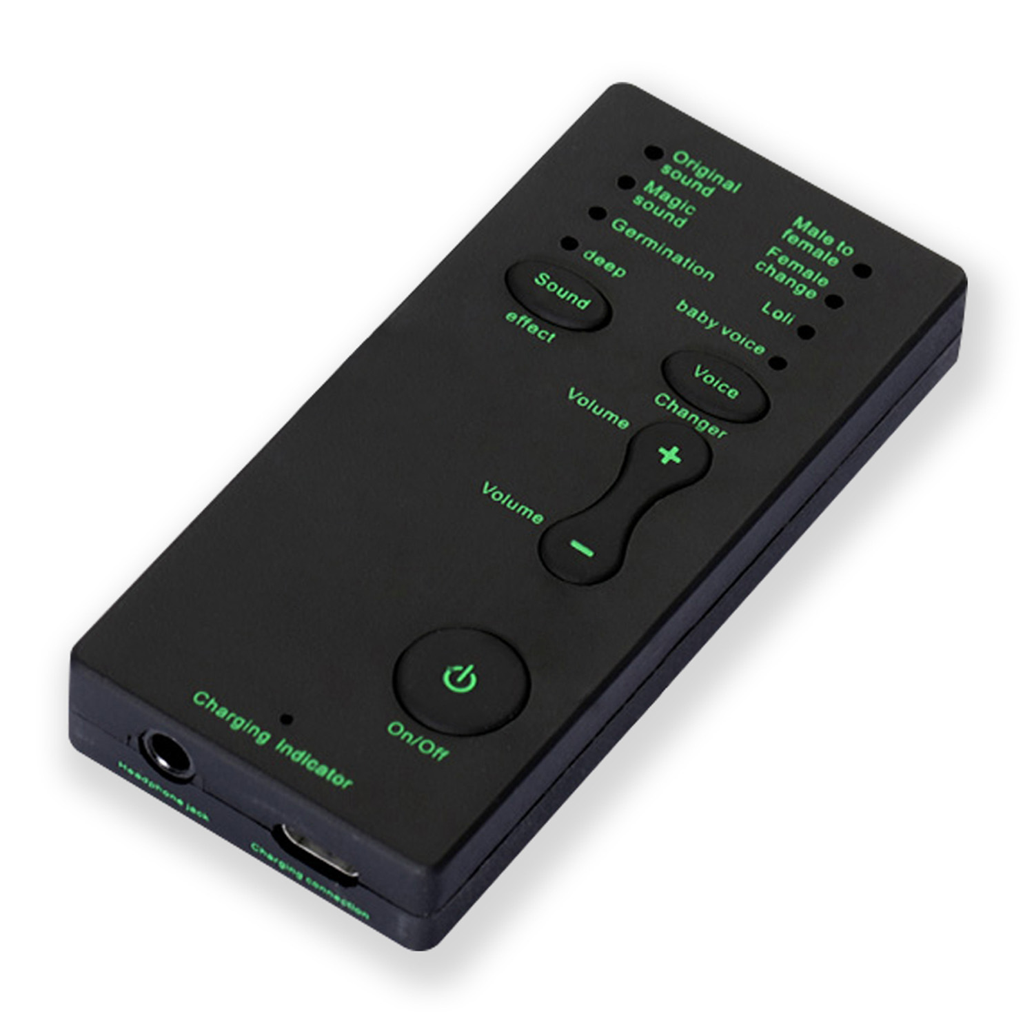 

M1 Sound Card Changer Tragbarer Mini -sprachwechsler Für Live -streaming, Gaming - Schwarz