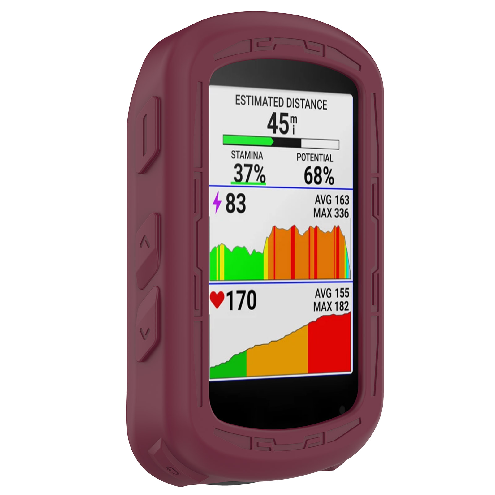 

Für Garmin Edge 840 / 540 Fahrradcomputerschutzabdeckung Weiches Silikon-anti-drop-gehäuse - Weinrot