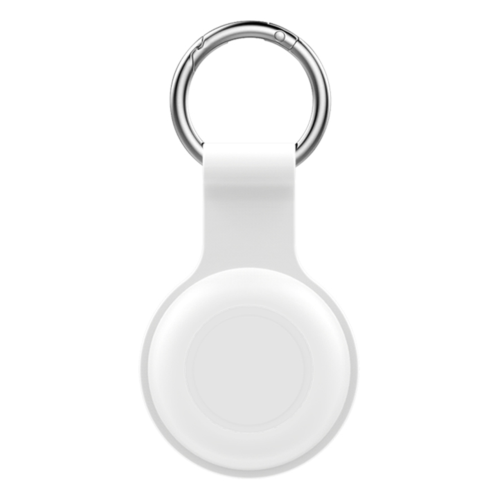 

Silikongehäuse Für Apple Airtag Bluetooth Tracker Protektorhülle Anti-Lost Pet Locator Deckung Mit Schnalle - Weiss, AirTag