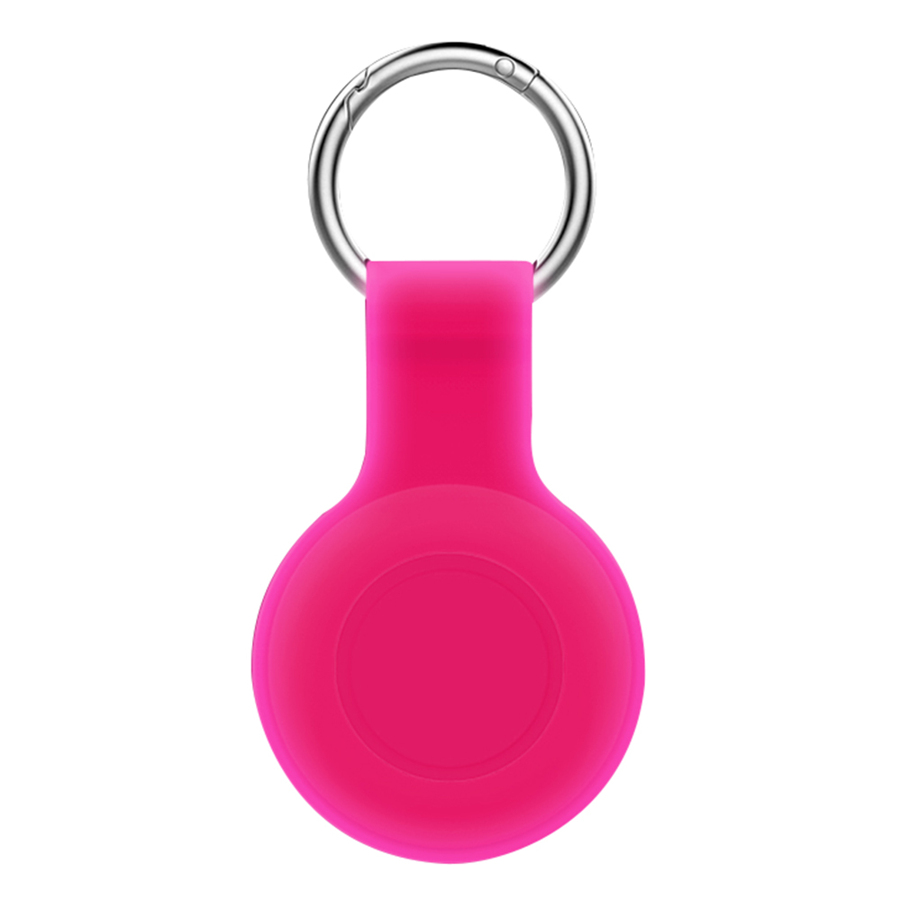 

Silikongehäuse Für Apple Airtag Bluetooth Tracker Protektorhülle Anti-Lost Pet Locator Deckung Mit Schnalle - Leuchtend Rosa, AirTag