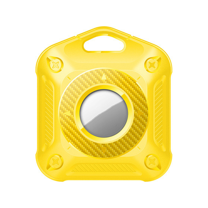 

TPU + Pc-hülle Für Airtag-tracker, Anti-drop-ip67-schutzabdeckung Für Wasserdichte Locator - Gelb, AirTag