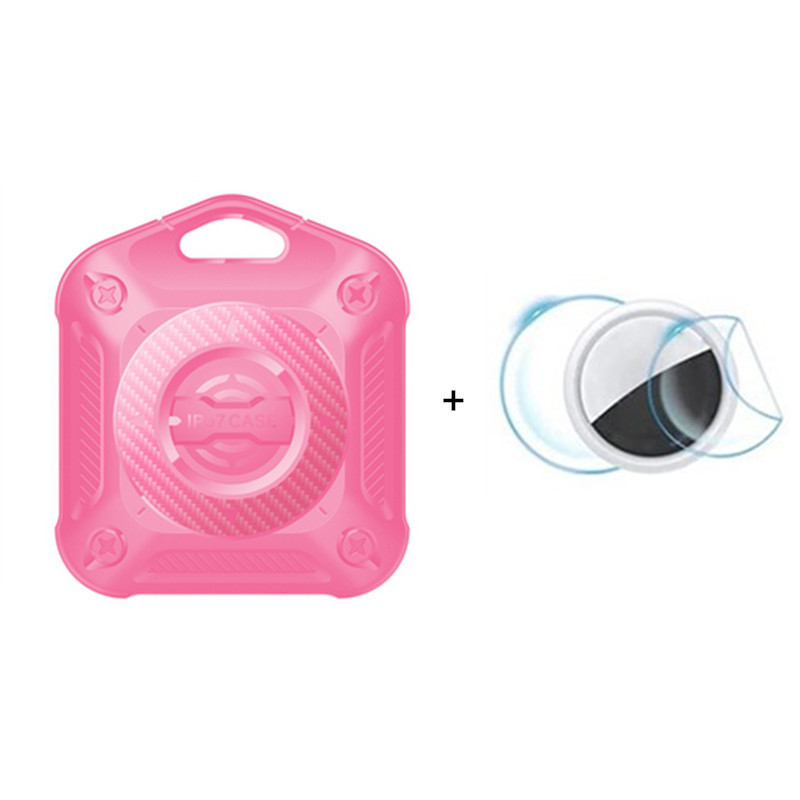 

IP67 Wasserdichte TPU + Pc-hülle Für Airtag Bluetooth Tracker Anti-scratch-locator-abdeckung - Rosa, AirTag