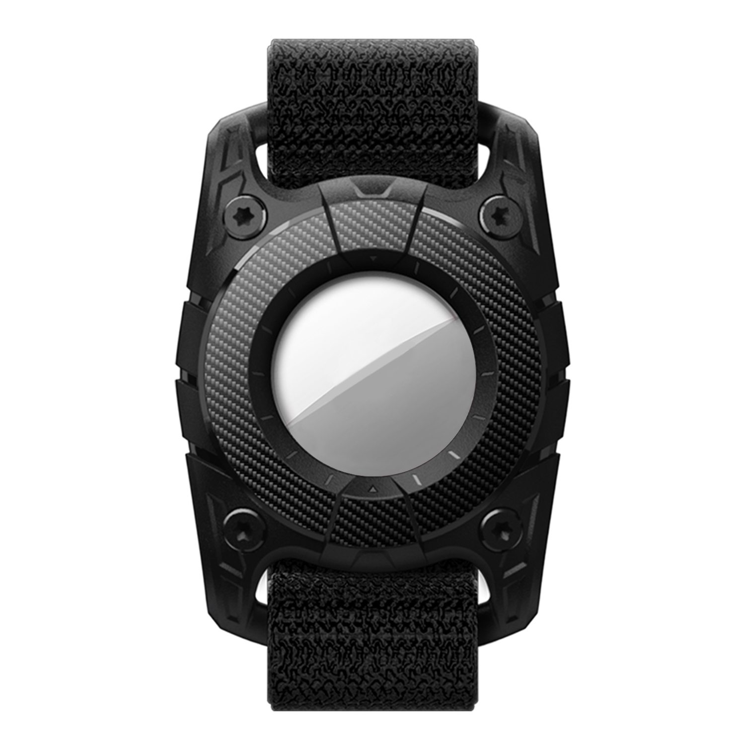 

IP67 Wasserdichtes Gehäuse Für Airtag Bluetooth-tracker Anti-kratzer-tpu + Pc-lokator-schutzabdeckung - Schwarz, AirTag