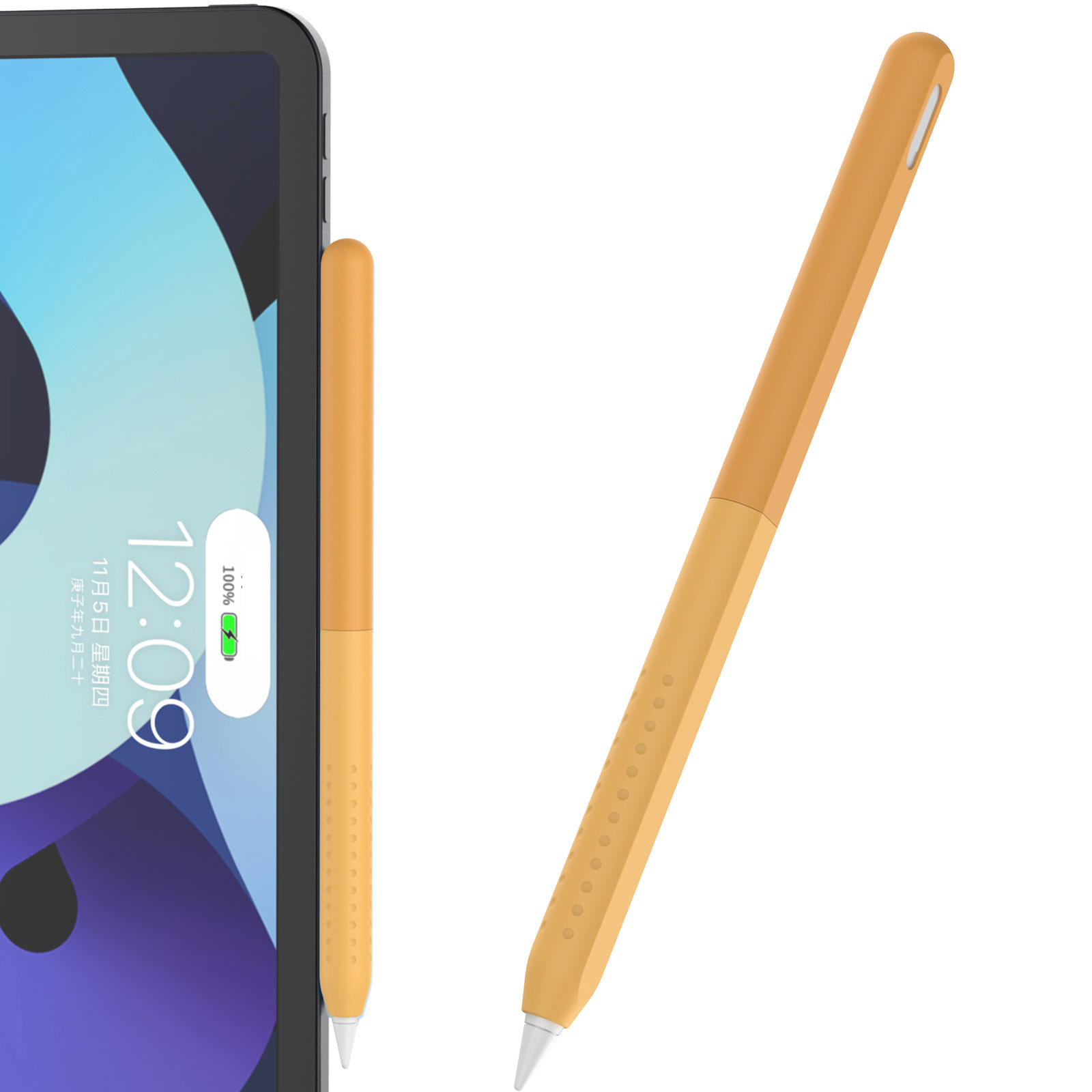 

Ahastyle Pt182 Silicon Stylus -stiftabdeckung Für Apple Pencil 2. Generation, Farbspleißen Kapazitiver Stifthülle - Gelb, Apple Pencil (2nd Generation)