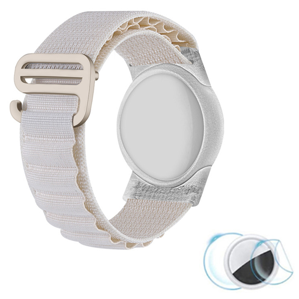 

Nylon Geflochtenes Handgelenksgurt Mit TPU -hülle Und Bildschirmschutz Für Apple Airtag Tracker Armband - Schnalle / Sternenlicht, AirTag