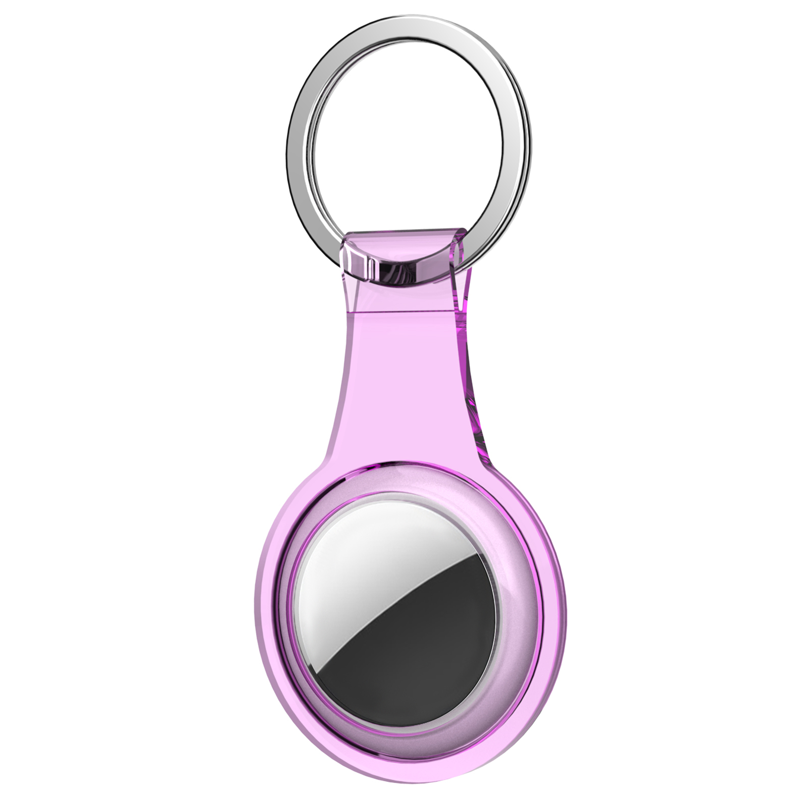 

Ahastyle WG35 Für Apple Airtag Bluetooth Tracker TPU -hülle Transparent Locator Schutzabdeckung - Transparent Lila, AirTag