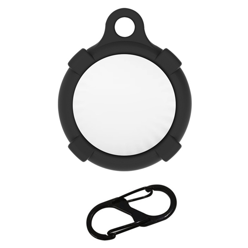 

Keyring-gehäusehalter Für Airtag Tracker Silikon Anti-kratzer-abdeckung Mit Anti-lost-karabinerschnalle - Schwarz, AirTag