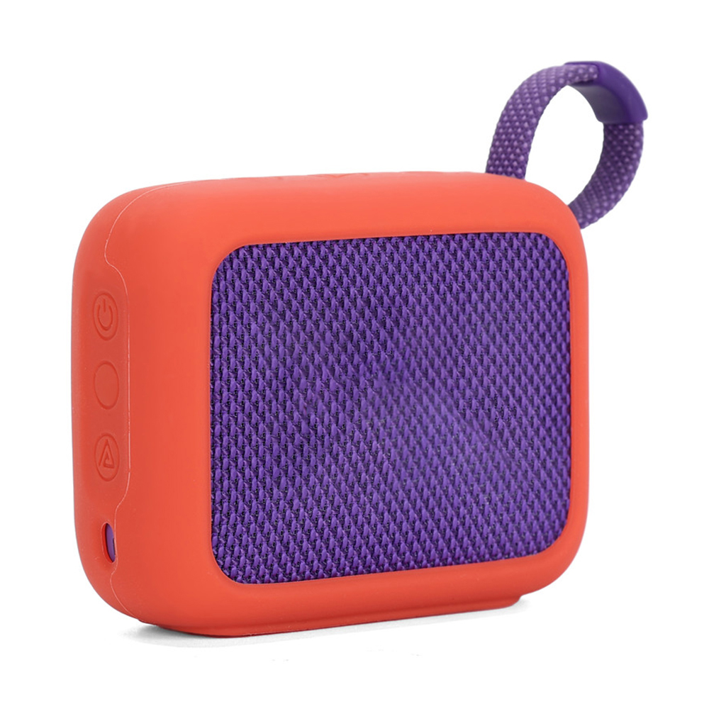 For JBL Go 4 Bluetooth-compatible Speaker Protective Cover Soft Silicone Sleeve - Red