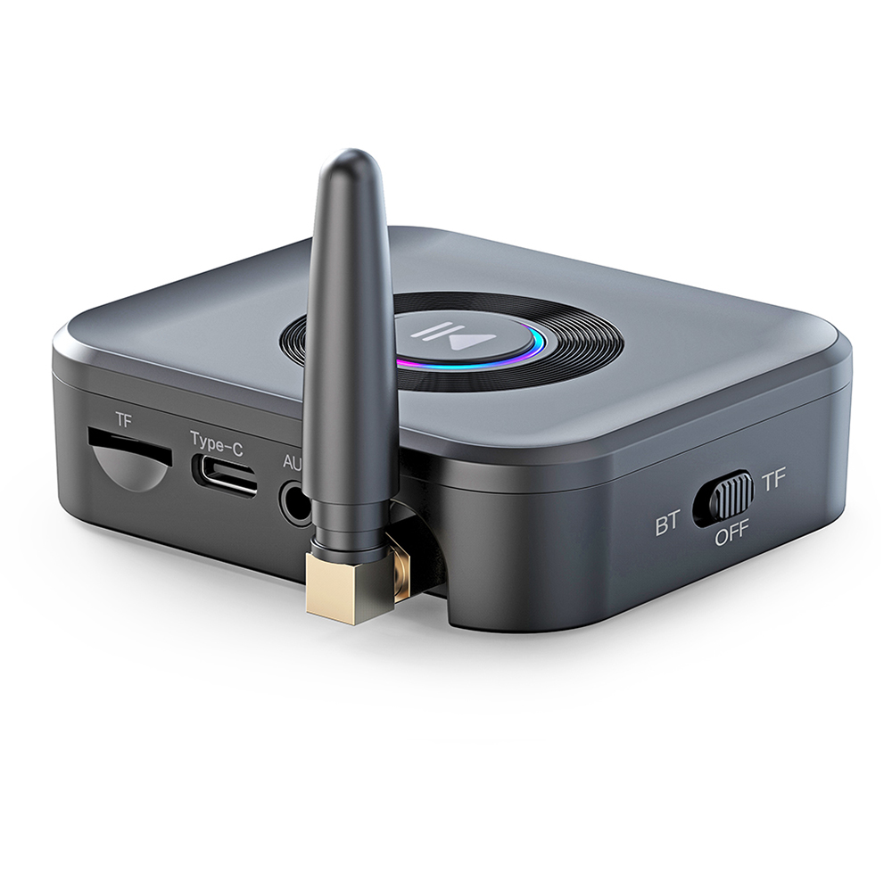 

GR01 Car Bluetooth 5.1 Audioempfänger Externe Antenne 1-zu-2-bluetooth-adapter Mit Tf-karte, 3,5-mm-aux-anschlüsse