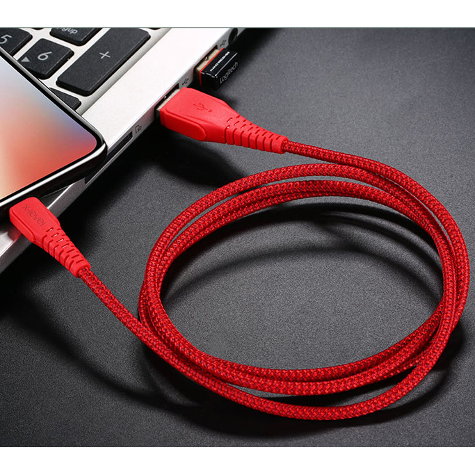 

X-LEVEL Off-road SR Anti-break 1.8m 2.1A USB Type-C Sync Charging Cable - Red, iPhone 12 mini