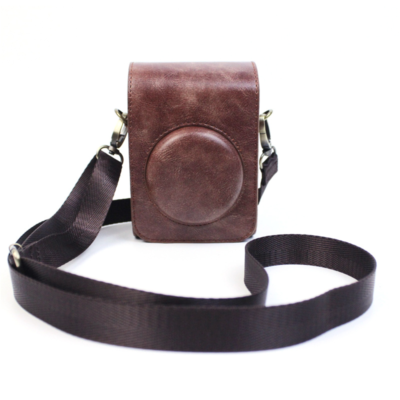 

Retro Camera Cover for Sony ZV-1 Multifunction Vertical Style Protective Cover Shoulder Bag Camera Accessories - Coffee
