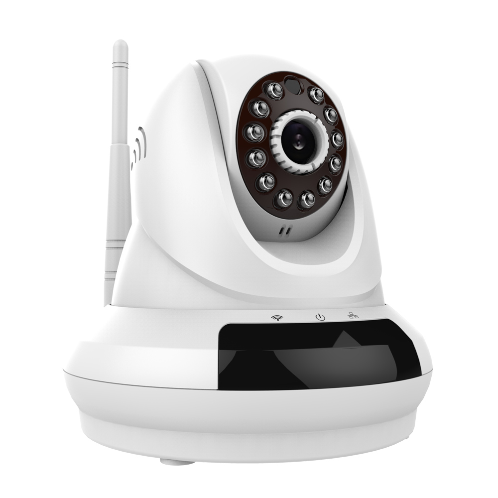 

FUJIKAM CCTV 720P Cloud WiFi IP Camera Support P/T P2P APP IR-CUT OEM (FI-366) - White / US Plug