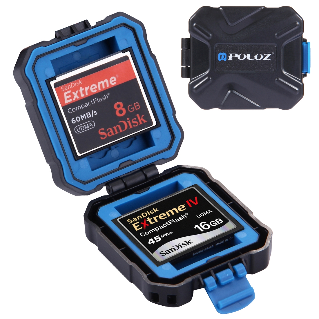 

PULUZ PU5001 9 in 1 Memory Card Case for 2XQD + 2CF + 2TF + 3SD Card - Black