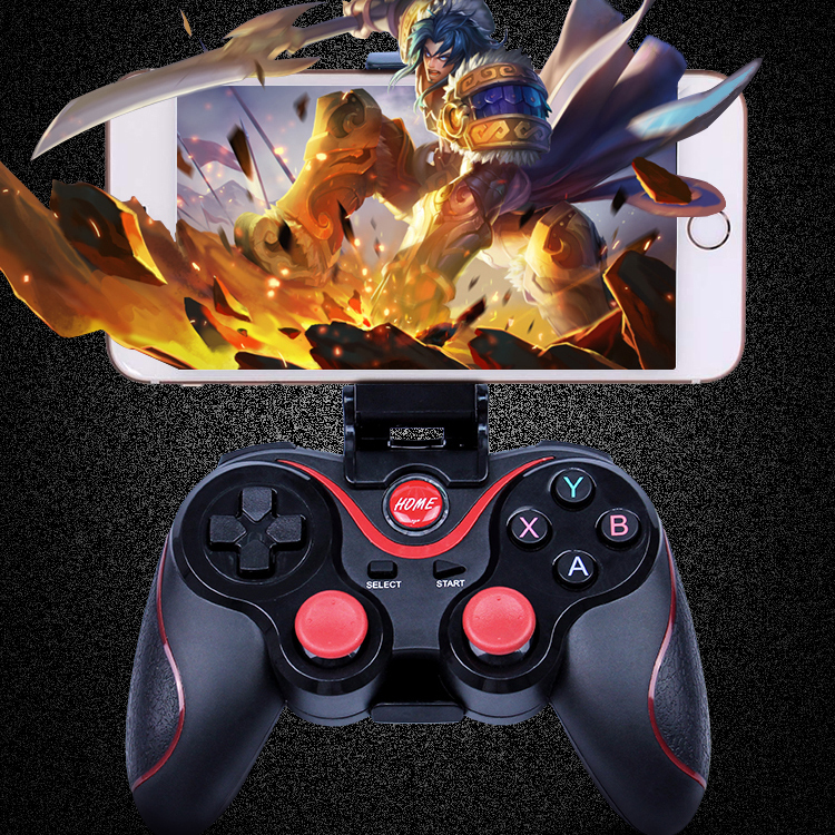 

C8 Беспроводной Bluetooth Игровой Контроллер GamePad Joystick Для IOS Android И Т. Д. С Держателем Телефона