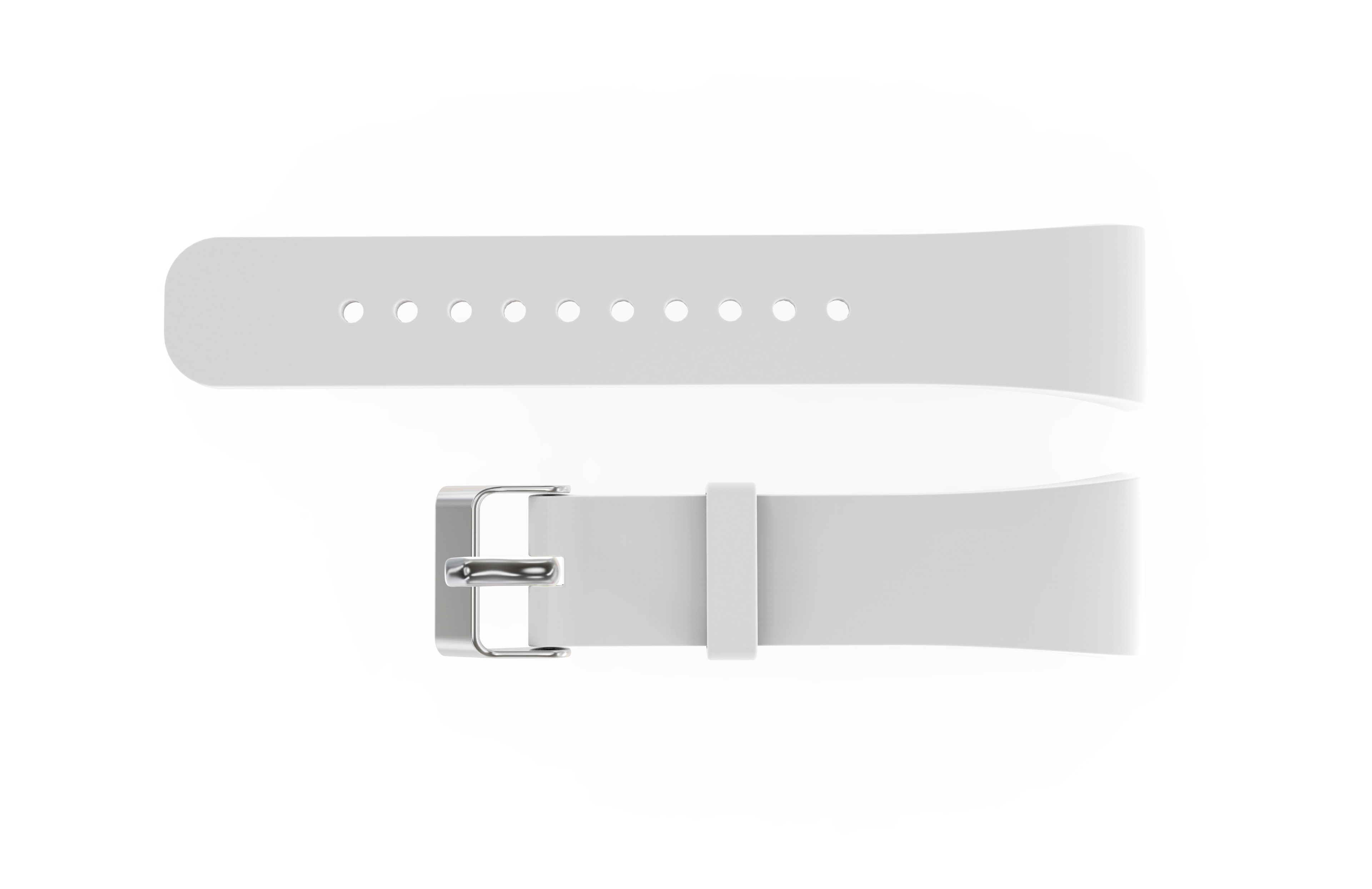 

Replacement Silicone Men Watch Band for Samsung Galaxy Gear Fit 2 Pro - White, Universal