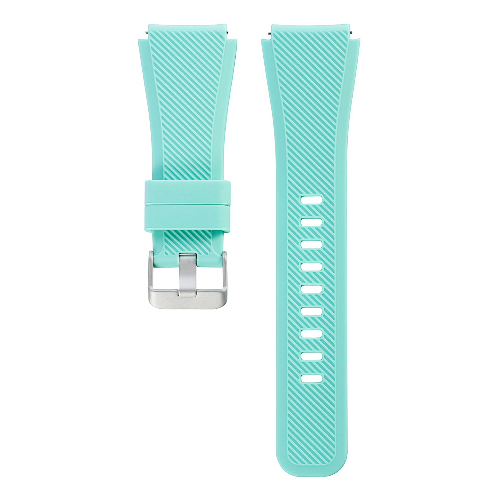 

Adjustable Replacement Silicone Band Sport Strap for Samsung Gear S3 Frontier / S3 Classic / Fossil Q MARSHAL Gen2 - Cyan, Gear S3 Frontier