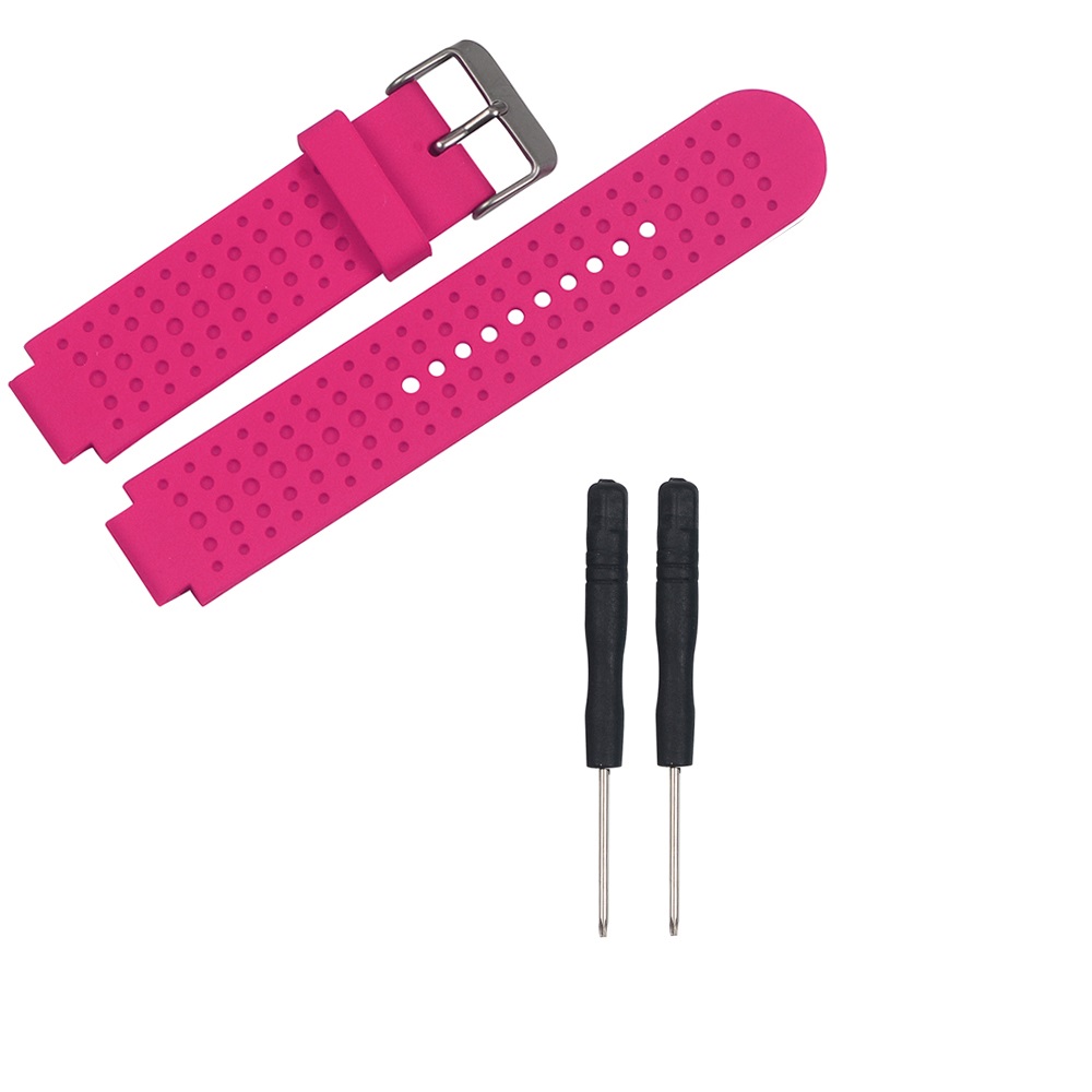 

Men Silicone Watchband with Installation Tools for Garmin Forerunner 25 - Rose, Other Phone Models