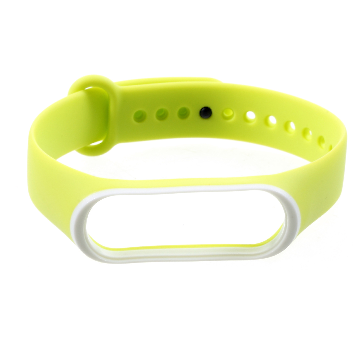 

Dual-color Soft Silicone Watch Strap for Xiaomi Mi Smart Band 4 / Mi Band 3 - White / Yellow, Xiaomi Mi Smart Band 4