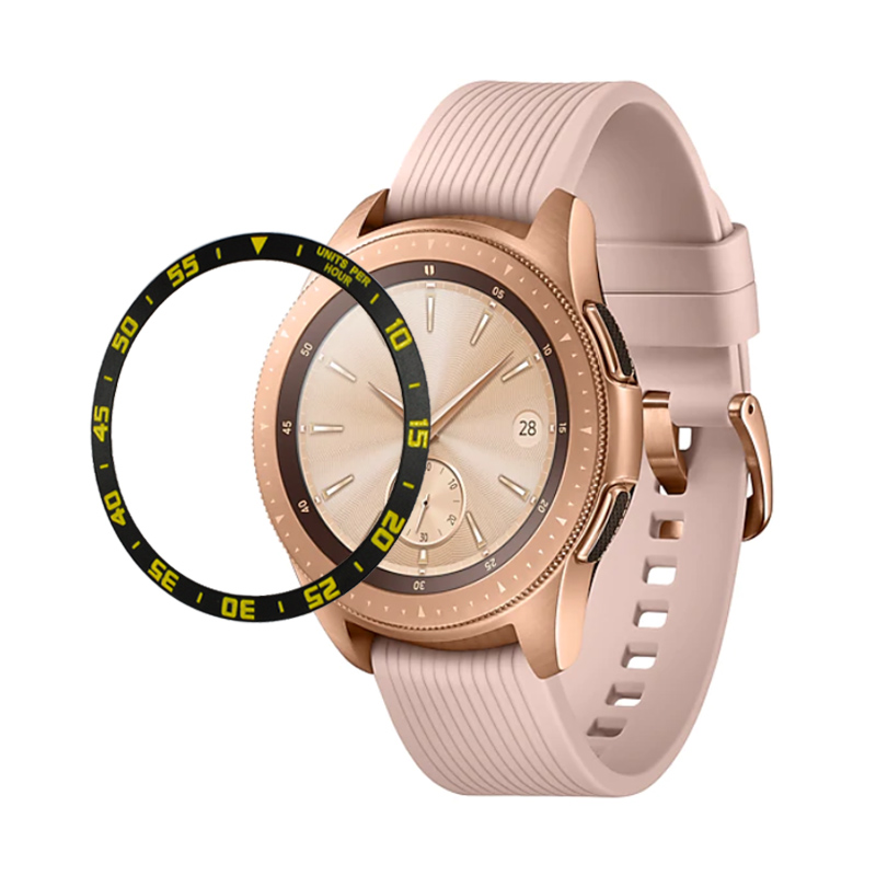 

Anti-strate Metal SmartWatch Dial Time Time Bezel Rings Аксессуар Для Samsung Galaxy Watch 42mm - Желтый, Galaxy Watch 42mm