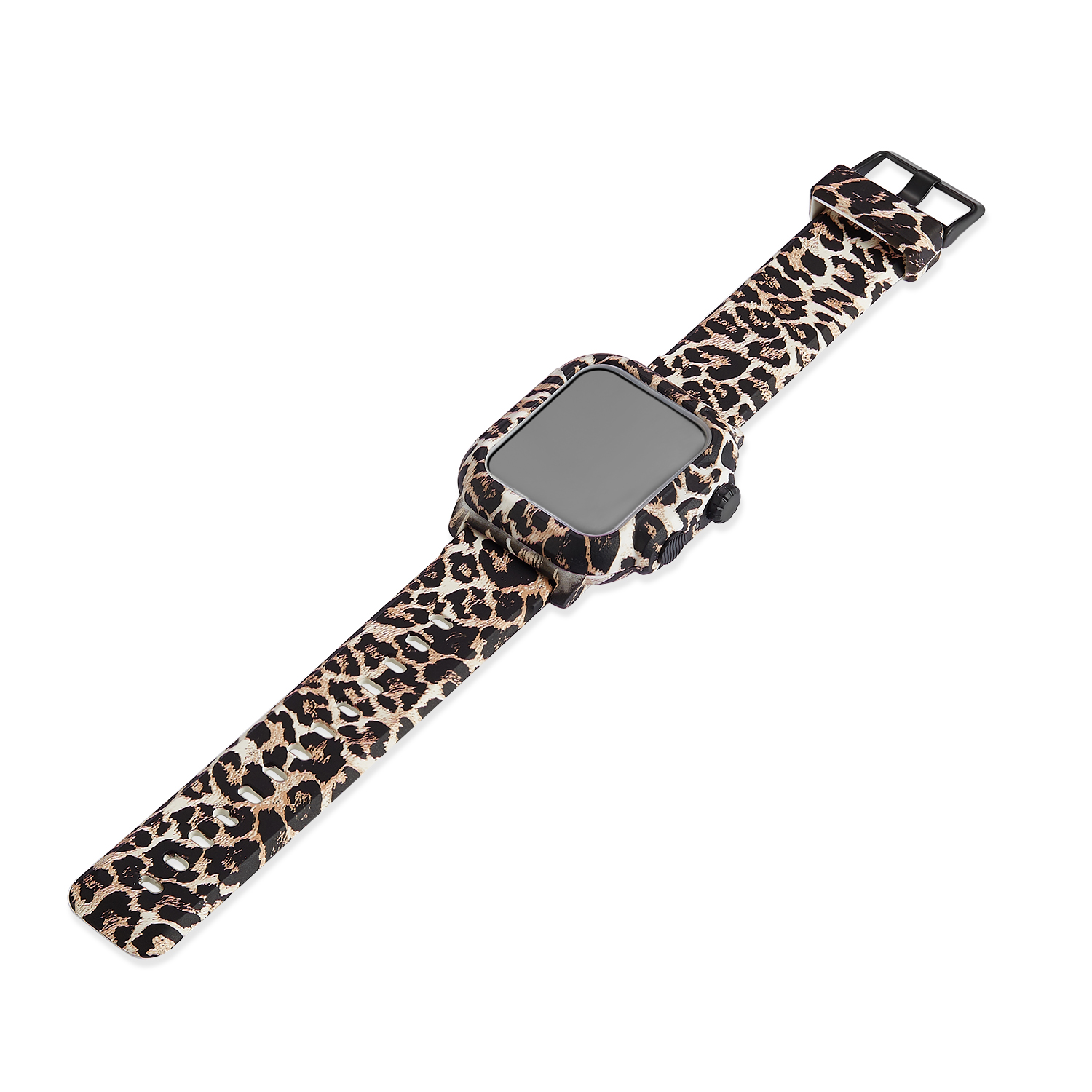 

Armor Style Waterproof Camo Leopard Print Protective Case and Strap for Apple Watch Series 8 45mm / Ultra 49mm / 7 45mm / 4 / 5 / 6 / SE 44mm / Series 3 / 2 / 1 42mm - Leopard, Apple Watch Series 3 42mm