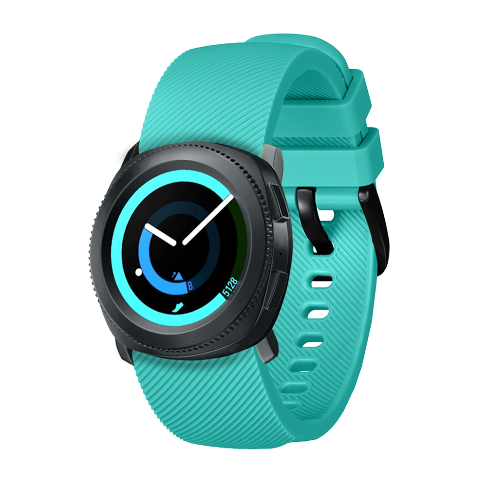 

TPU Watchband Strap Replacement for Samsung Gear Sport - Cyan, Gear Sport