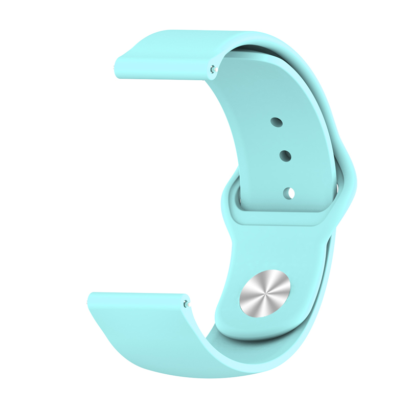

20mm Solid Color TPU Smart Watch Replacement Strap for Samsung Galaxy Watch4 Classic 46mm 42mm/Watch4 44mm 40mm/Huami Amazfit Youth Edition - Baby Blue, Samsung Galaxy Watch4 Classic 46mm