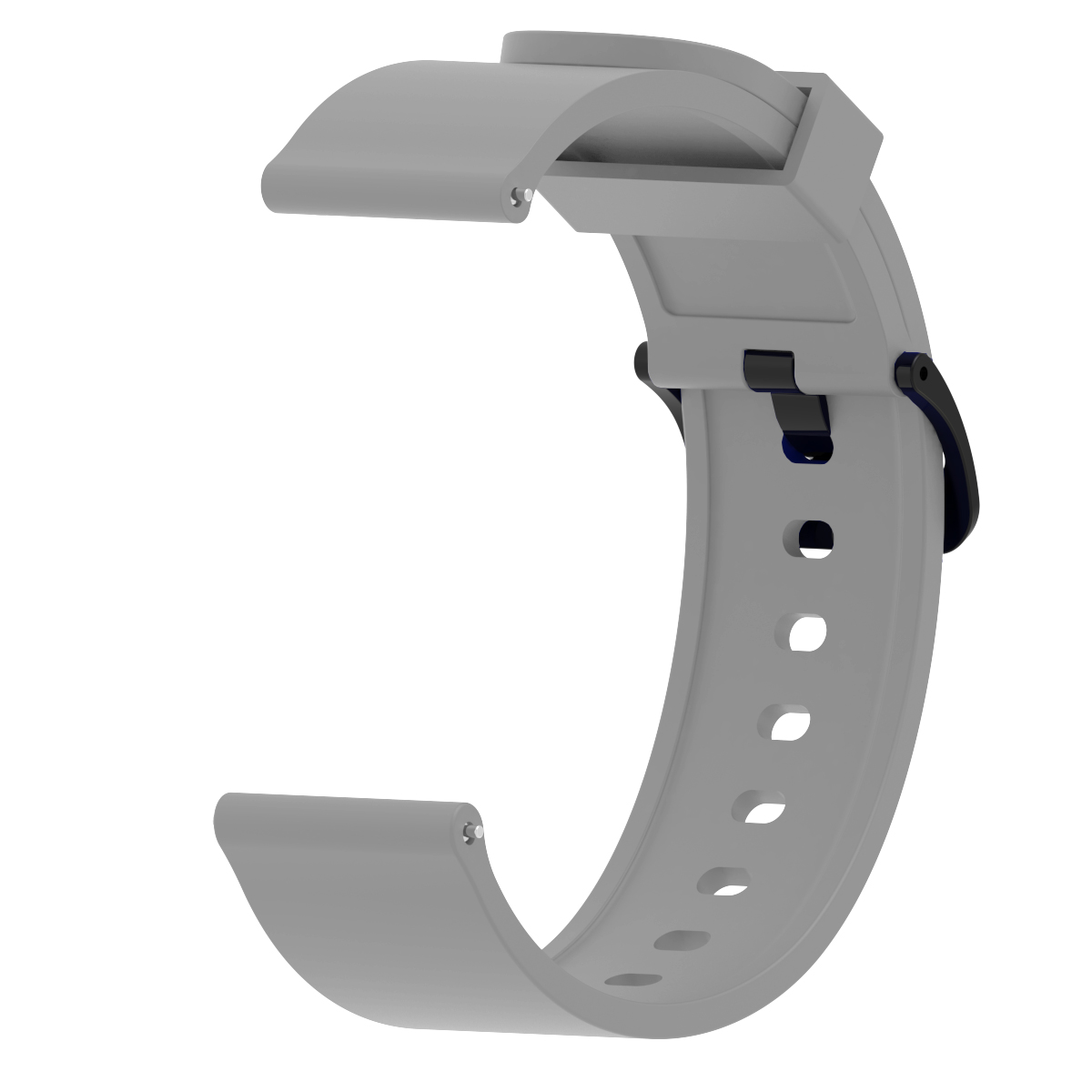 

20mm TPU Watchband Strap for Samsung Galaxy Watch4 Classic 46mm 42mm/Watch4 44mm 40mm/Amazfit Youth Version - Grey, Samsung Galaxy Watch4 Classic 46mm