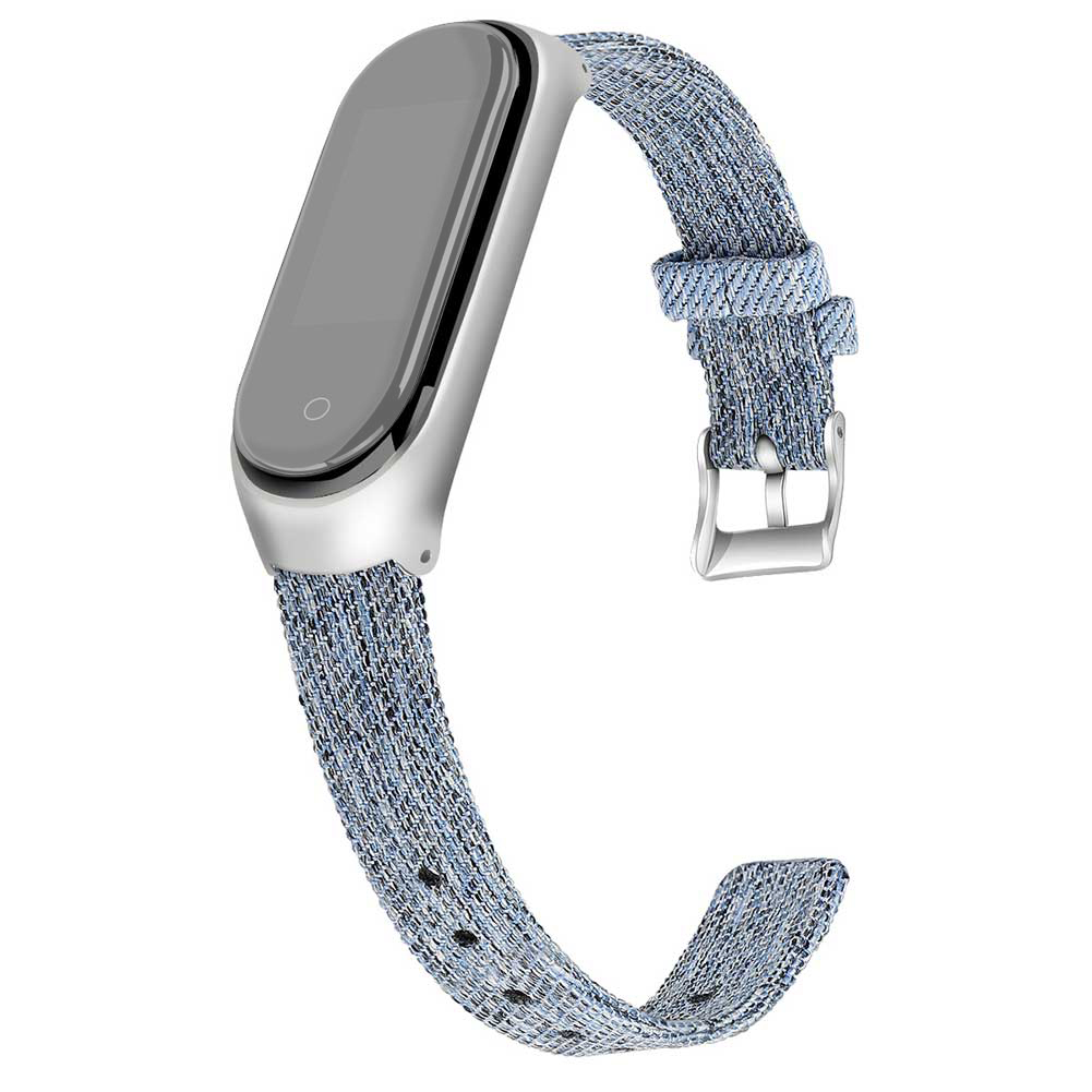 

Canvas Watch Band Wrist Strap for Xiaomi Mi Band 4/3 - Blue, Xiaomi Mi Band 3