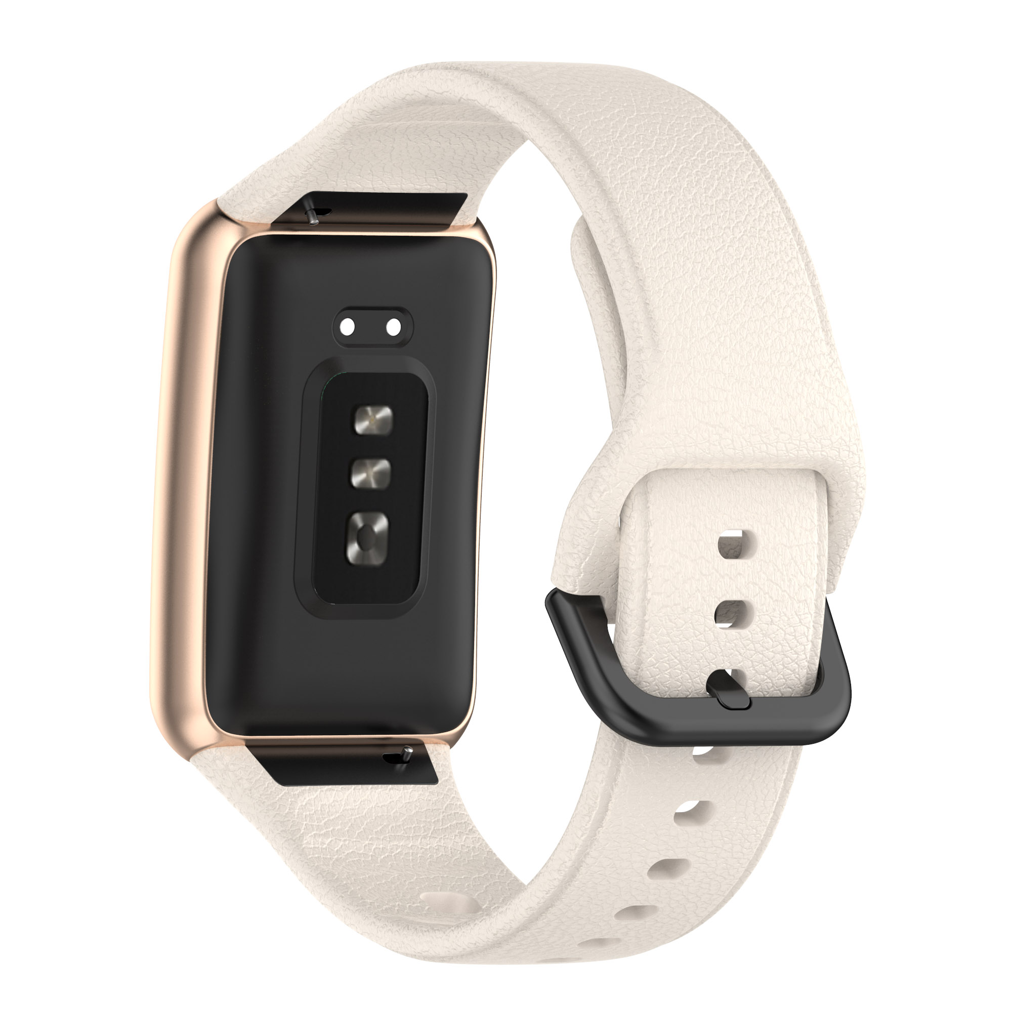 

Textured Silicone Watch Strap Replacement for Oppo Watch Free - Gold, Other OPPO Models