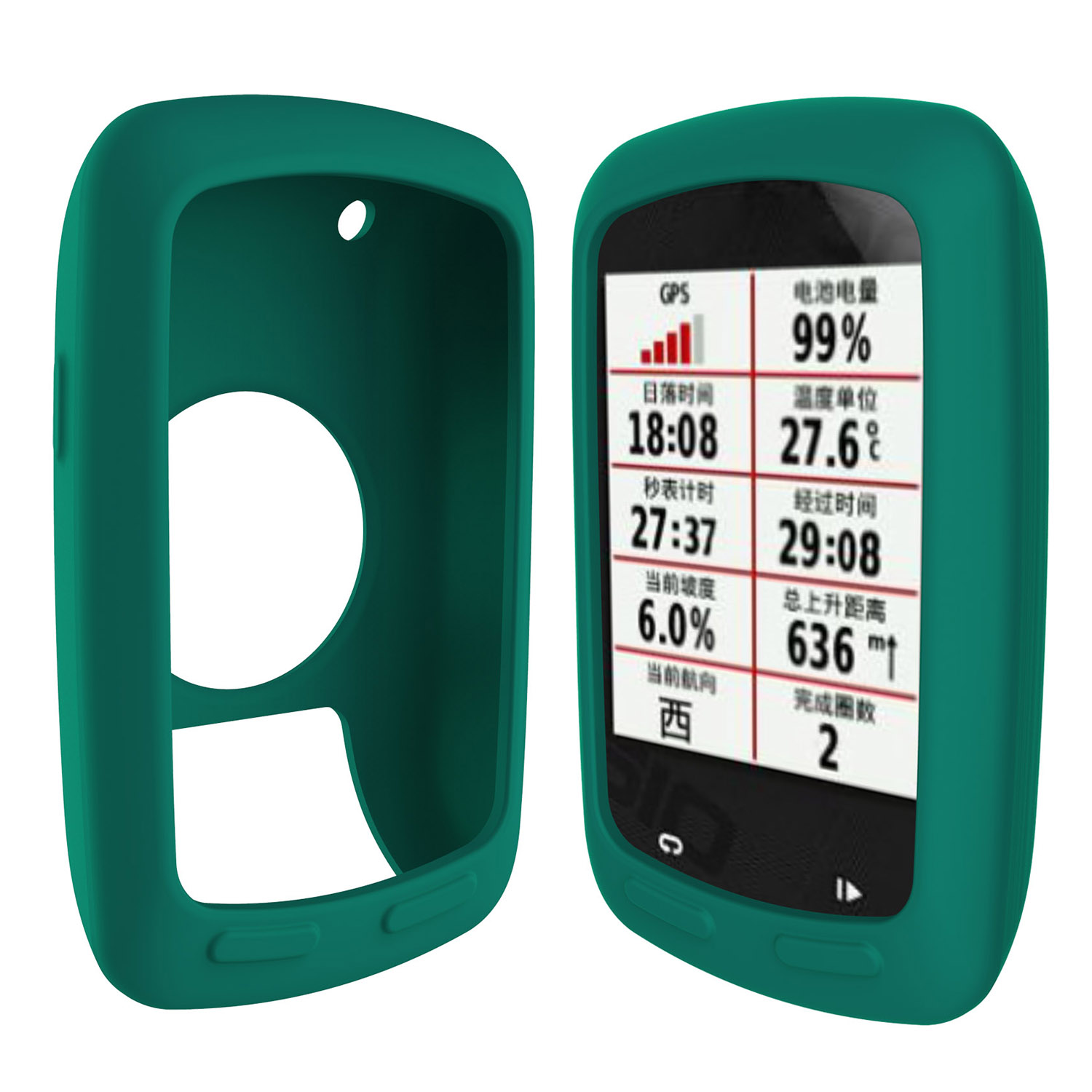 

Мягкая Кремниевая Защитная Раковина Для Garmin Edge 800 / E810 - Зеленый
