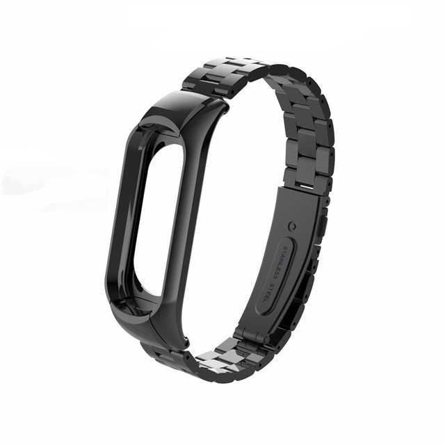 

Отбросовать Три Бусина Из Нержавеющей Стали, Замена Полос Для Xiaomi Mi Band 3 - Чернить, Xiaomi Mi Band 3