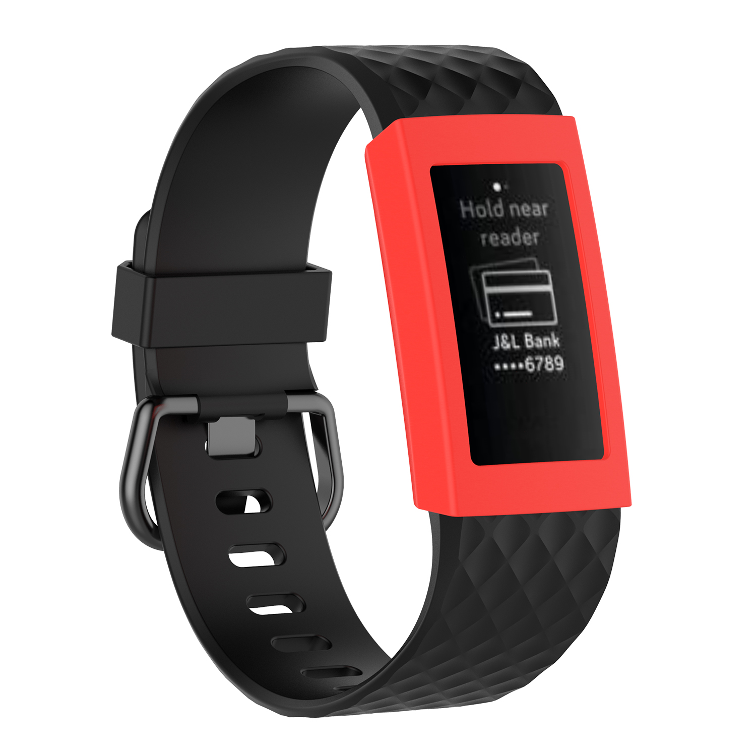 

Flexible Soft Silicone Anti-aging Watch Shell for Fitbit Charge 3 - Red, Fitbit Charge 3