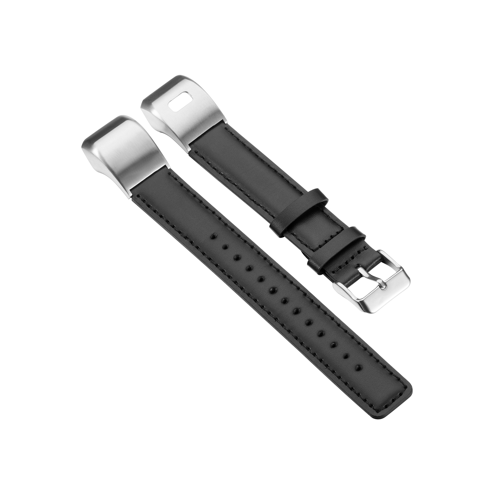 

Для Garmin Vivosmart HR + PU Кожаный Ремешок Для Часов С Разъемом И Инструментом - Чернить, Garmin Vivosmart HR+