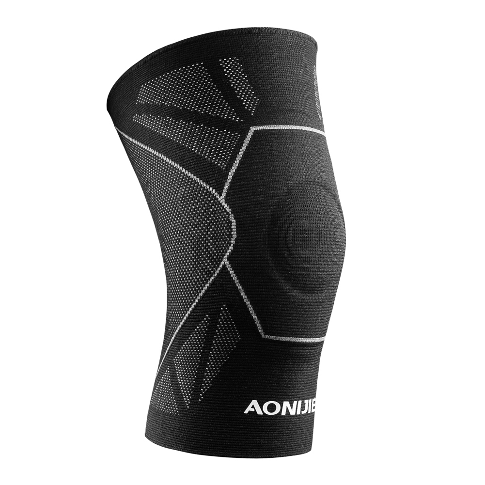 

Aonijie-Knie-Stütze Kompressionshülsen-Knieschützer Elastisches Schutz-Knie - Größe M